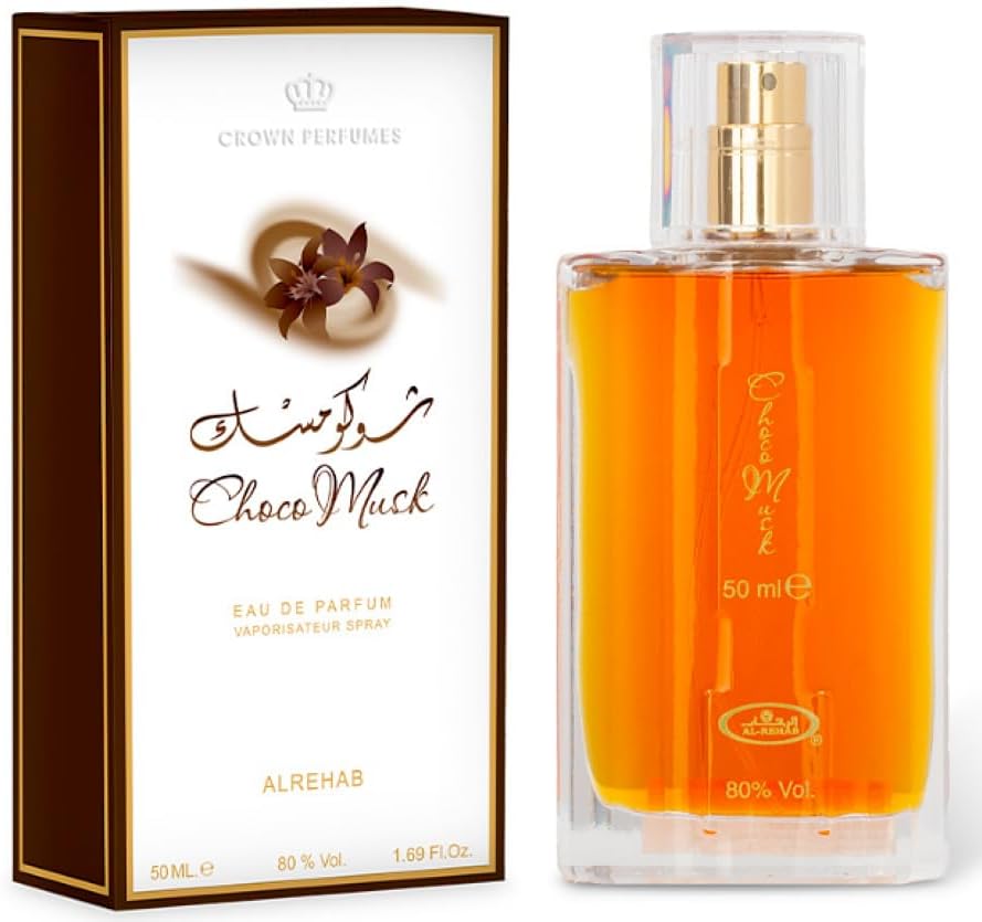 Al-Rehab Choco Musk Eau de Parfum Spray para mujer, 50 ml