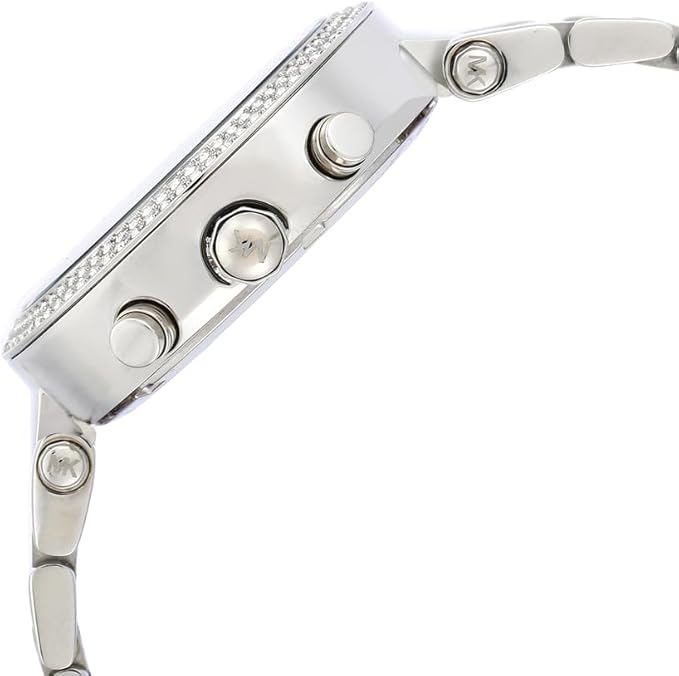 Michael Kors Parker Stainless Steel Watch With Glitz Accents