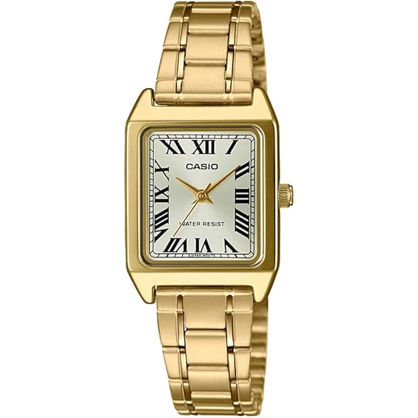 Casio Women's Watch - LTP-V007G-9BUDF Gold Dial, Gold Band