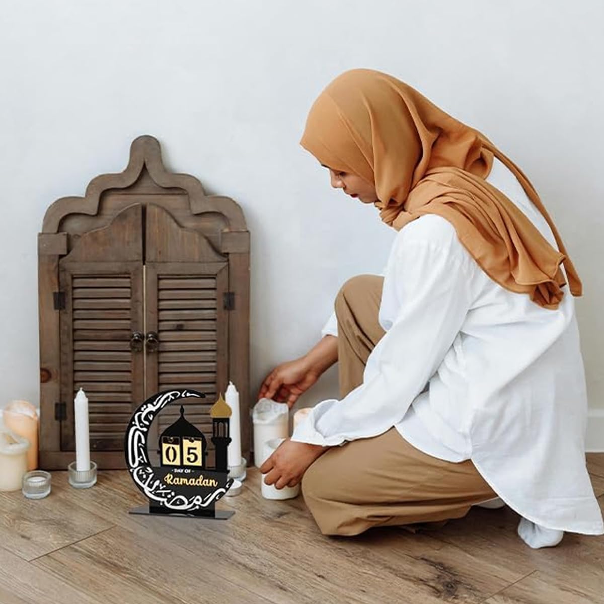 Ramadan Decorations, 2026 Advent Countdown Calendar Acrylic 30 Days