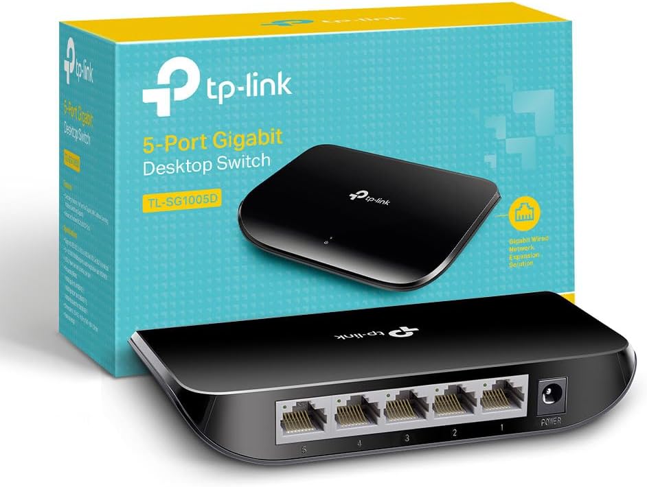 TP-Link TL-SG1005D, 5 Port Gigabit Ethernet Network Switch
