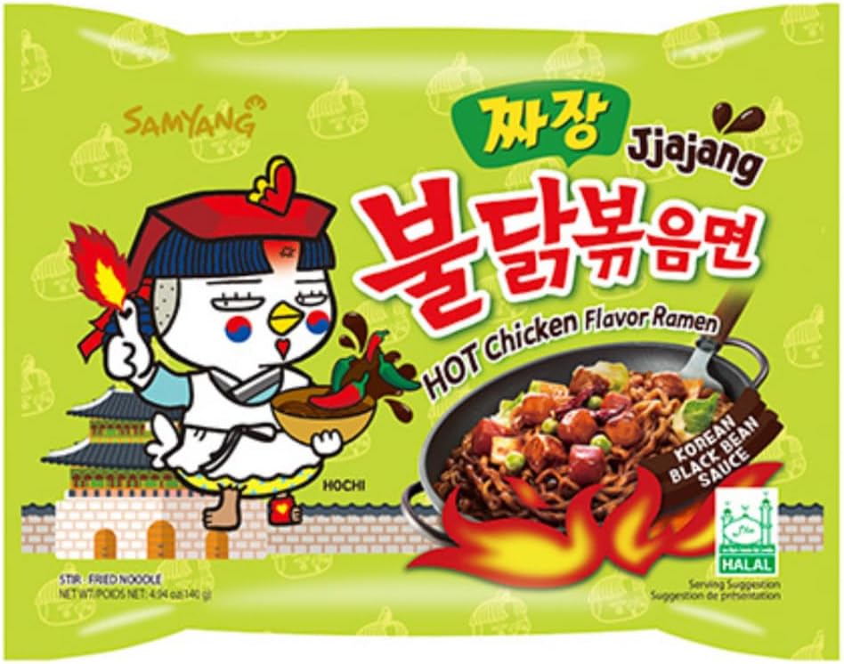 Samyang Jjajang Hot Chicken Ramen 5 Pack