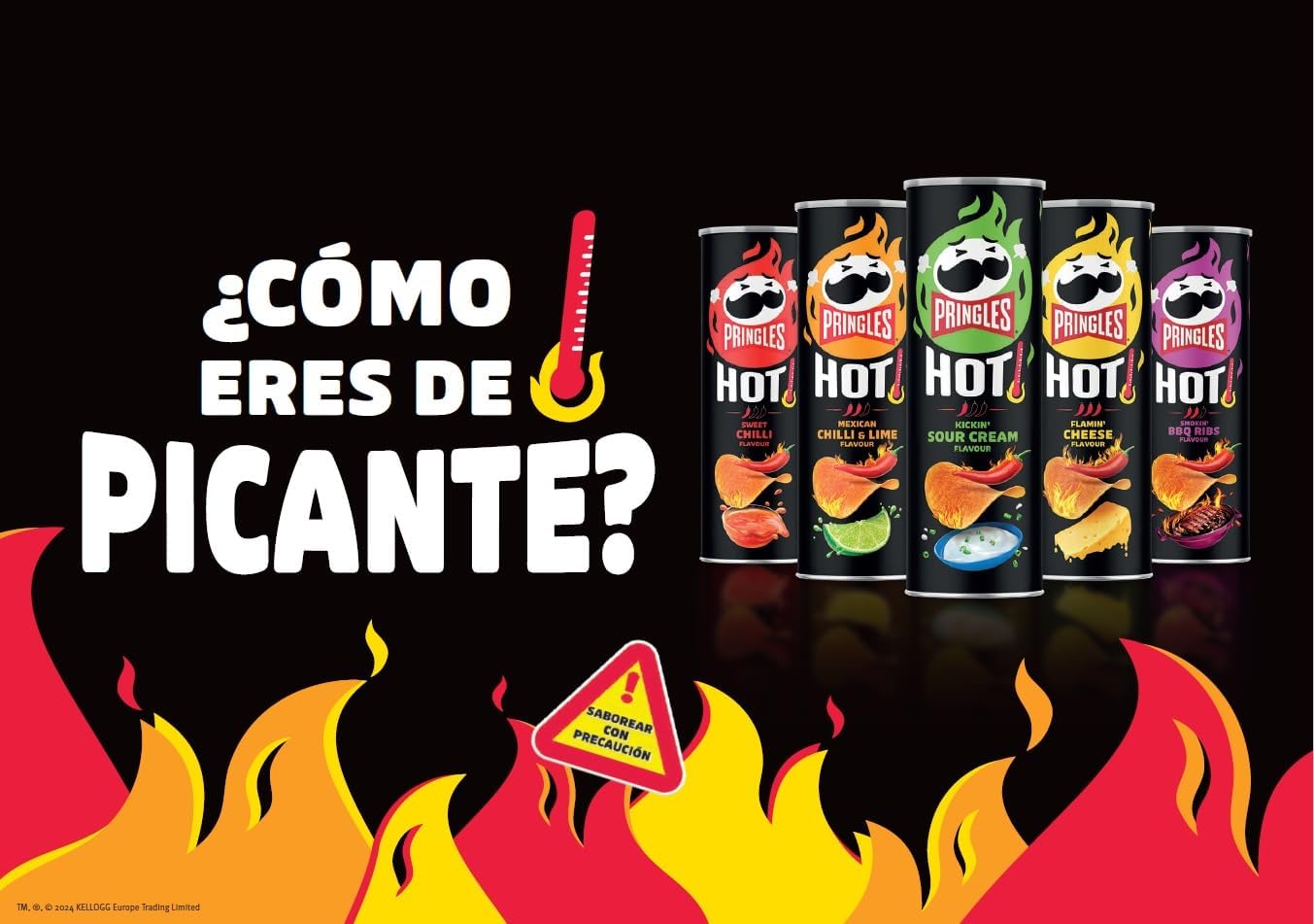 برينجلز حار بنكهة الفلفل الحلو 160 جم