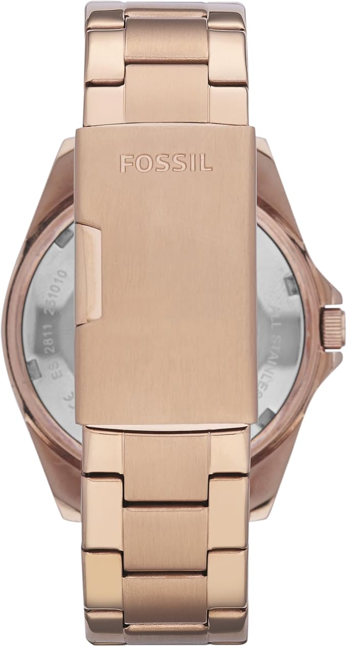 Fossil Riley Women's Watch with Crystal Accents and Stainless Steel Bracelet Band