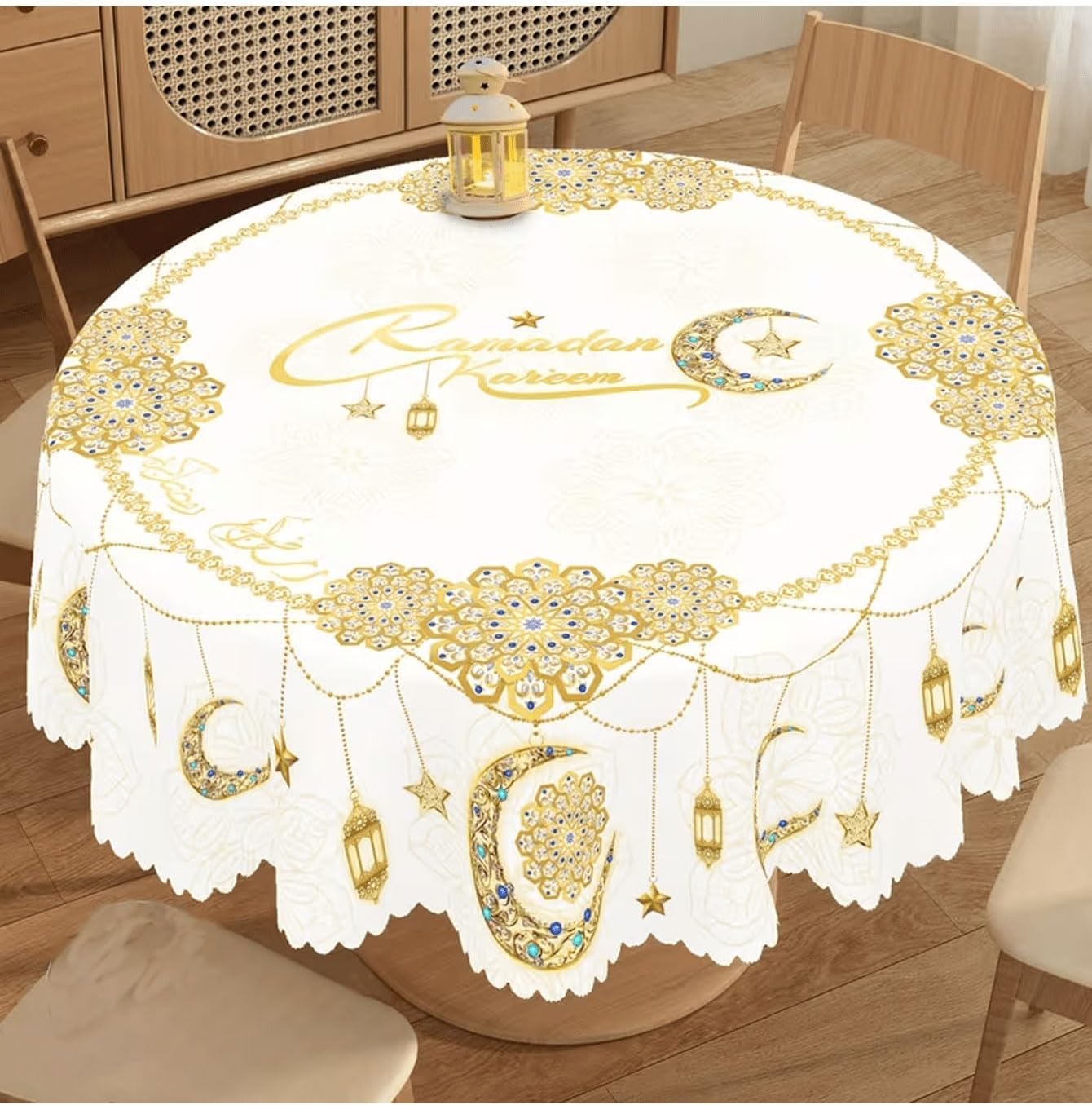 مفرش طاولة رمضان كريم - دائري