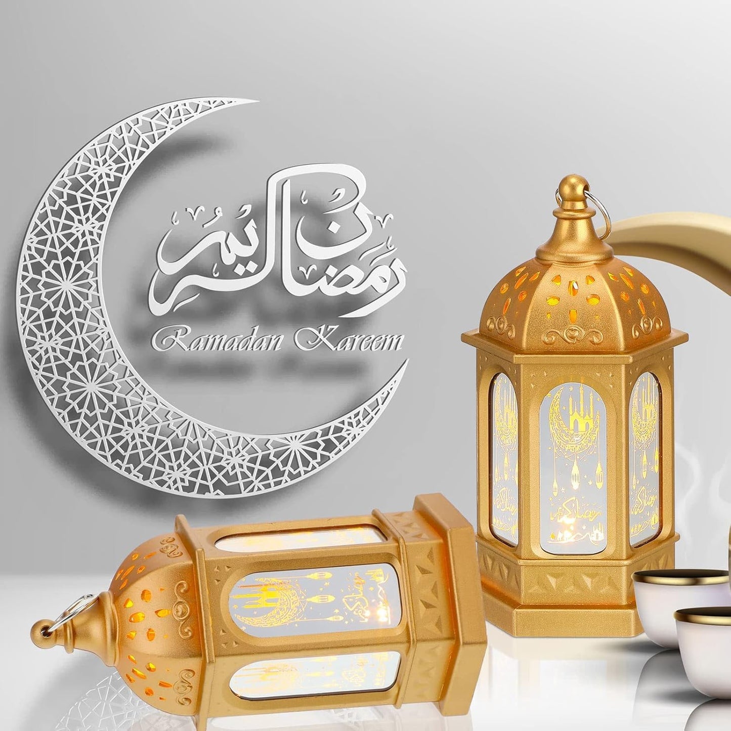 فانوس شموع رمضان بتقنية LED