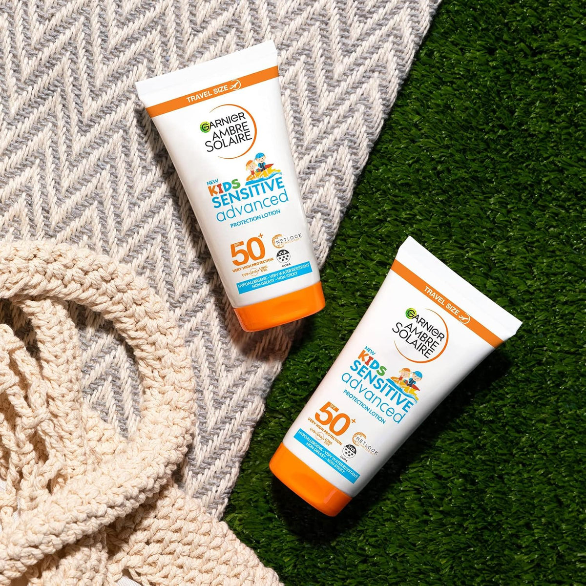 Garnier Ambre Solaire Kids' Sensitive Spf50+ Sun Cream - 50m