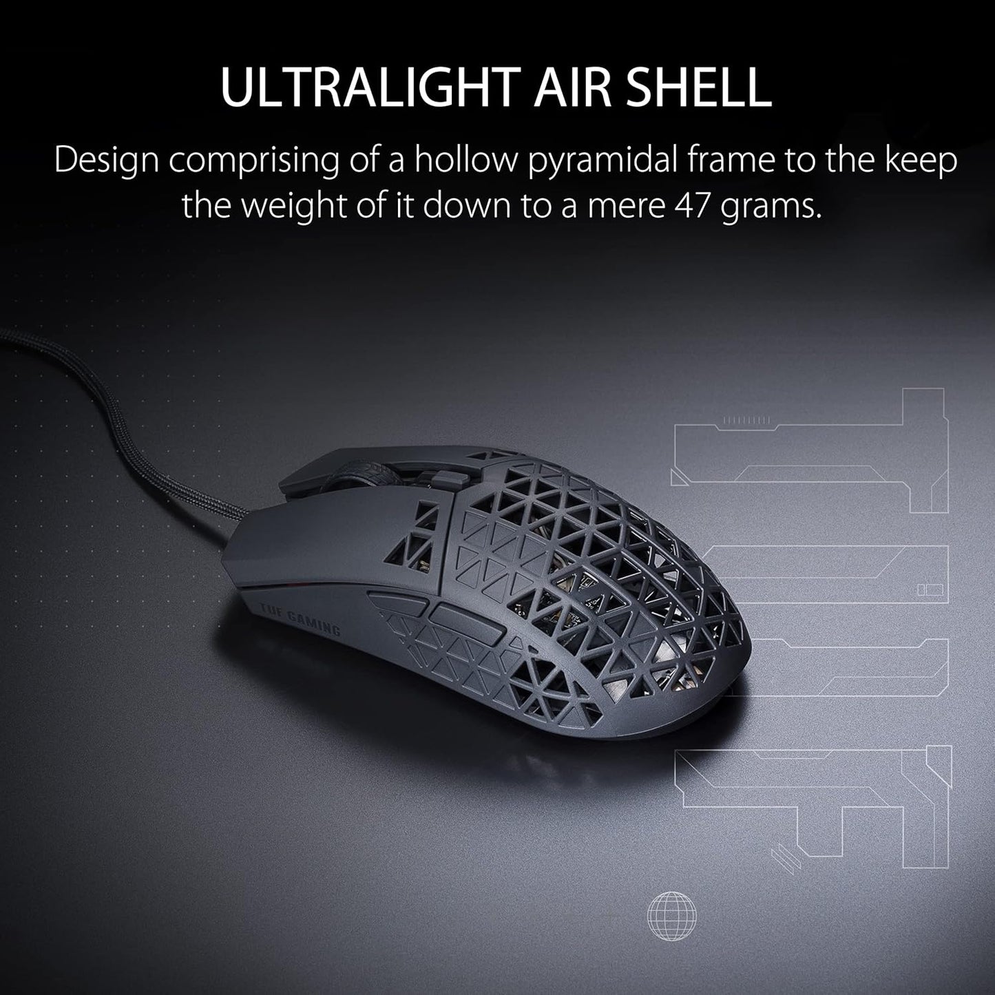 ASUS TUF Gaming M4 Air Wired Gaming Mouse