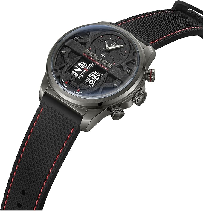 Police Rotorcrom Gents Watch With Silicone Strap