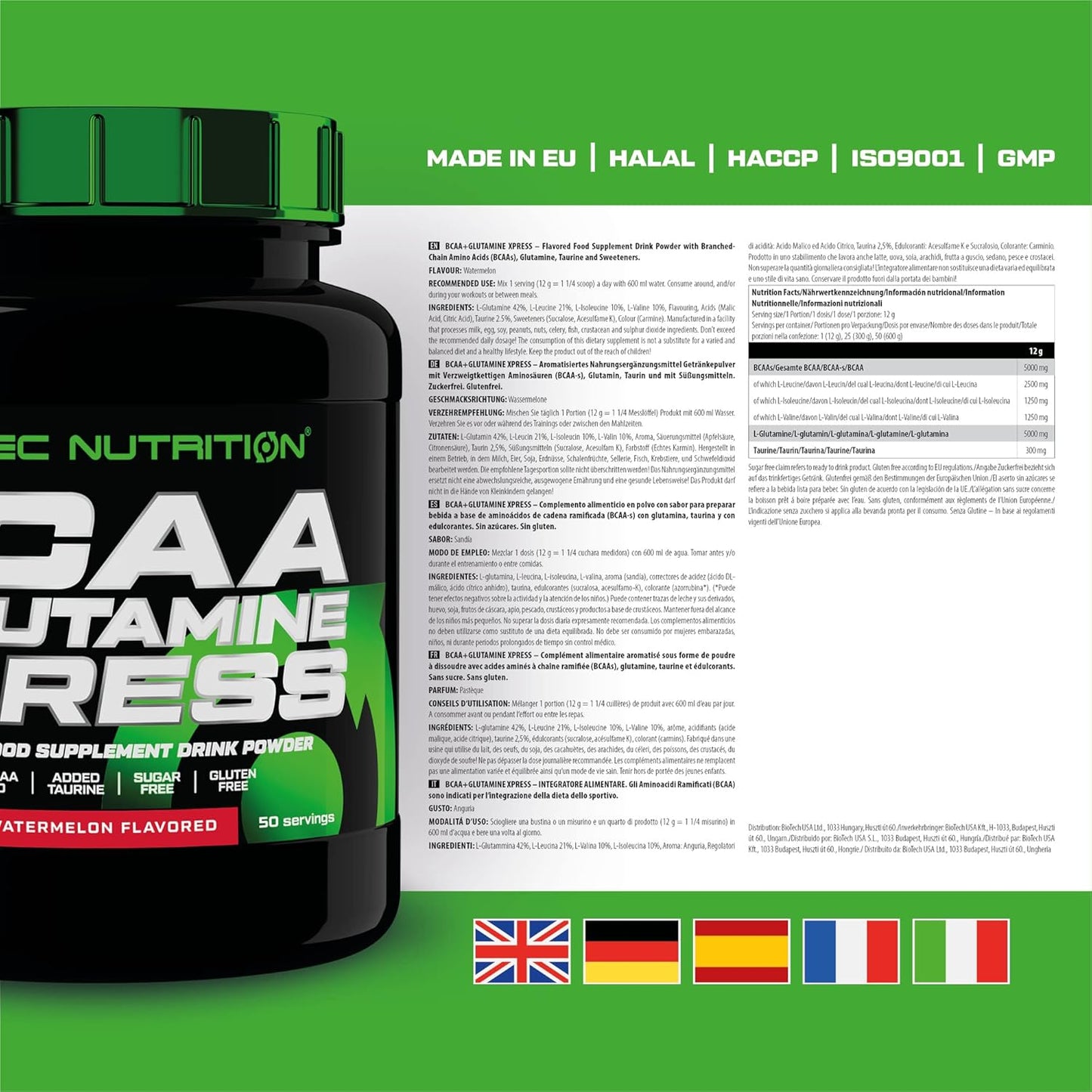 Scitec Nutrition BCAA + Glutamine Xpress