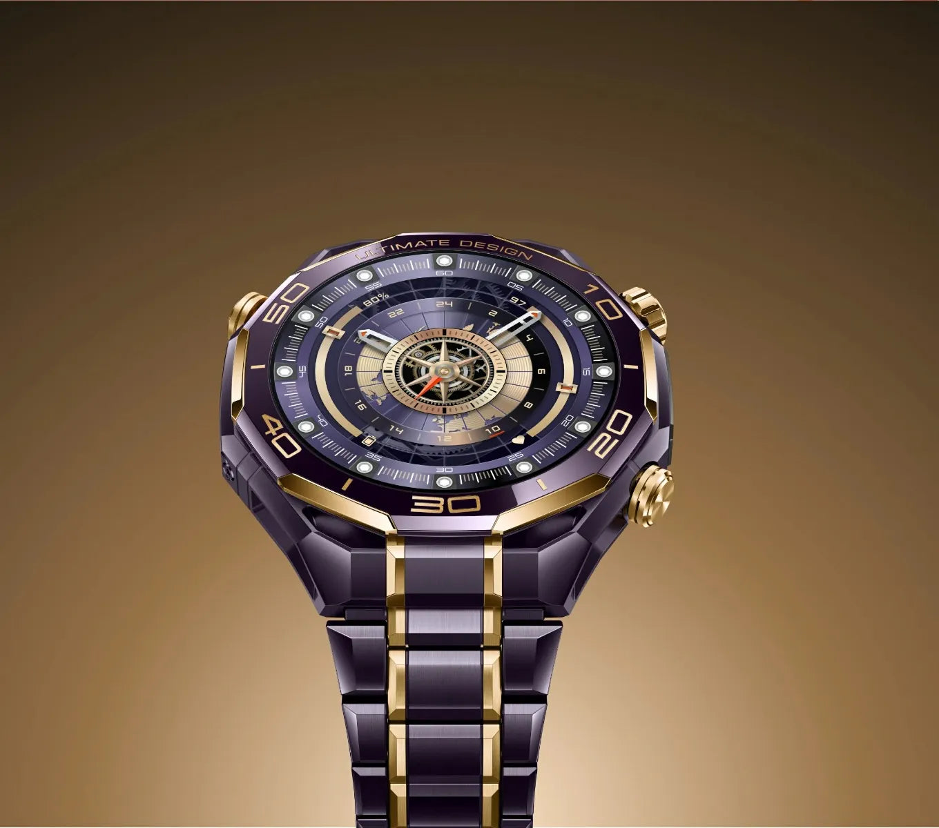 Huawei Watch Ultimate Design Smartwatch - Royal Purple and Gold Edition