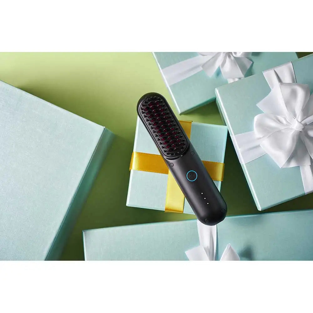 فرشاة تمليس الشعر المحمولة TYMO HC120 بورتا، لون أسود