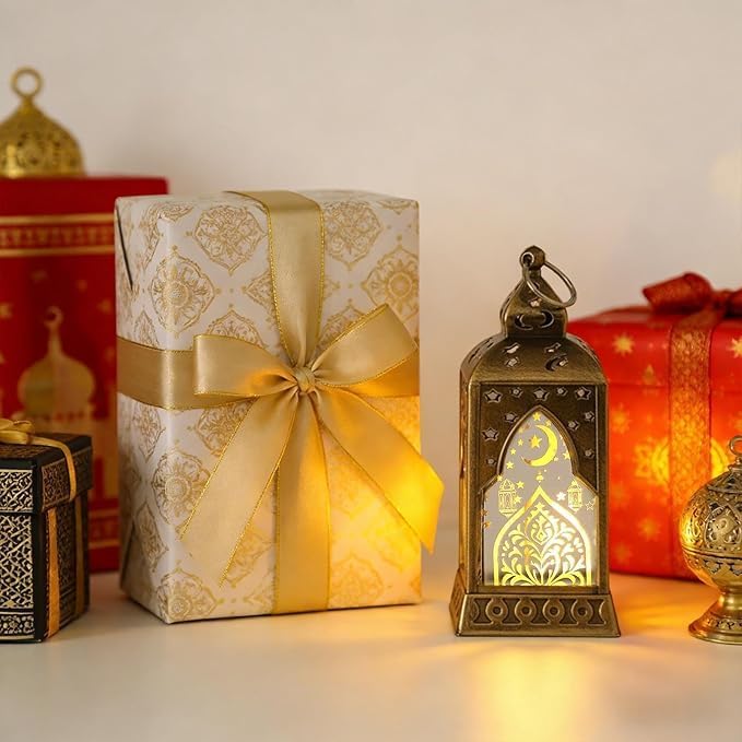 زينة رمضانية، قطعتان من فوانيس عيد مبارك