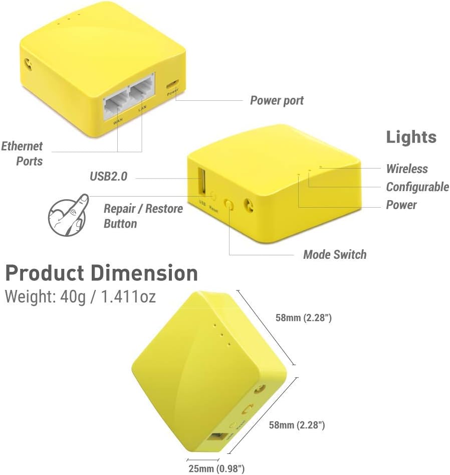 GL.iNet MT300N-V2 Mini Travel Router