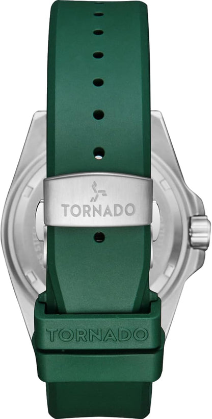 Tornado Lumina Analog Men’s Watch T22001-SSHH- 42mm Green Dial