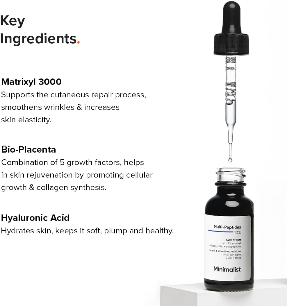 Minimalist Collagen Boosting Serum with 10% Multi-Peptides 30ml