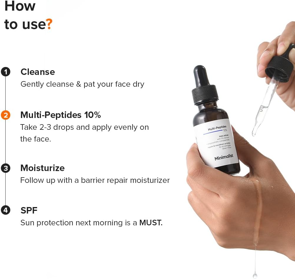 Minimalist Collagen Boosting Serum with 10% Multi-Peptides 30ml