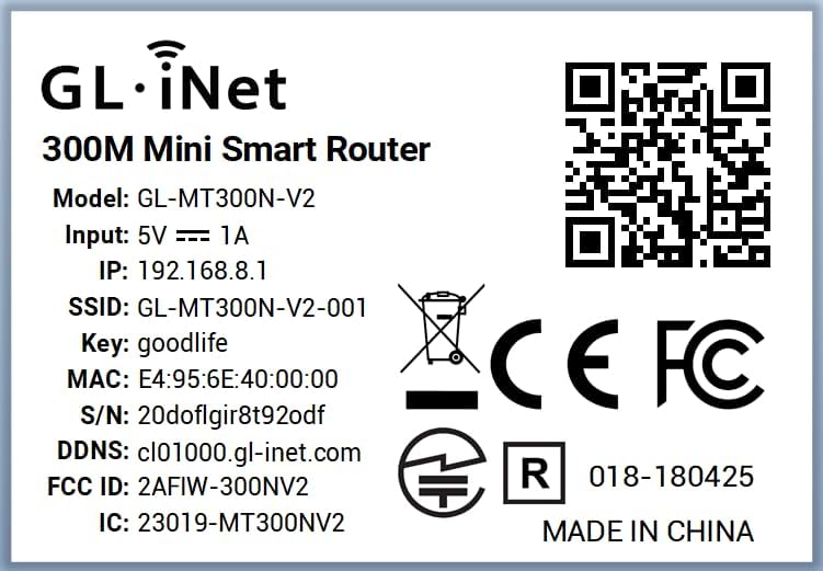 GL.iNet MT300N-V2 Mini Travel Router