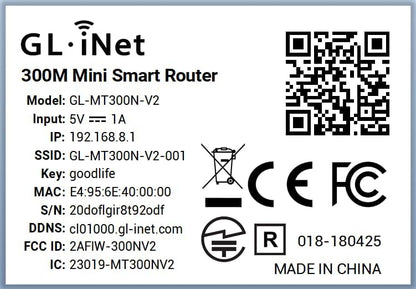 GL.iNet MT300N-V2 Mini Travel Router