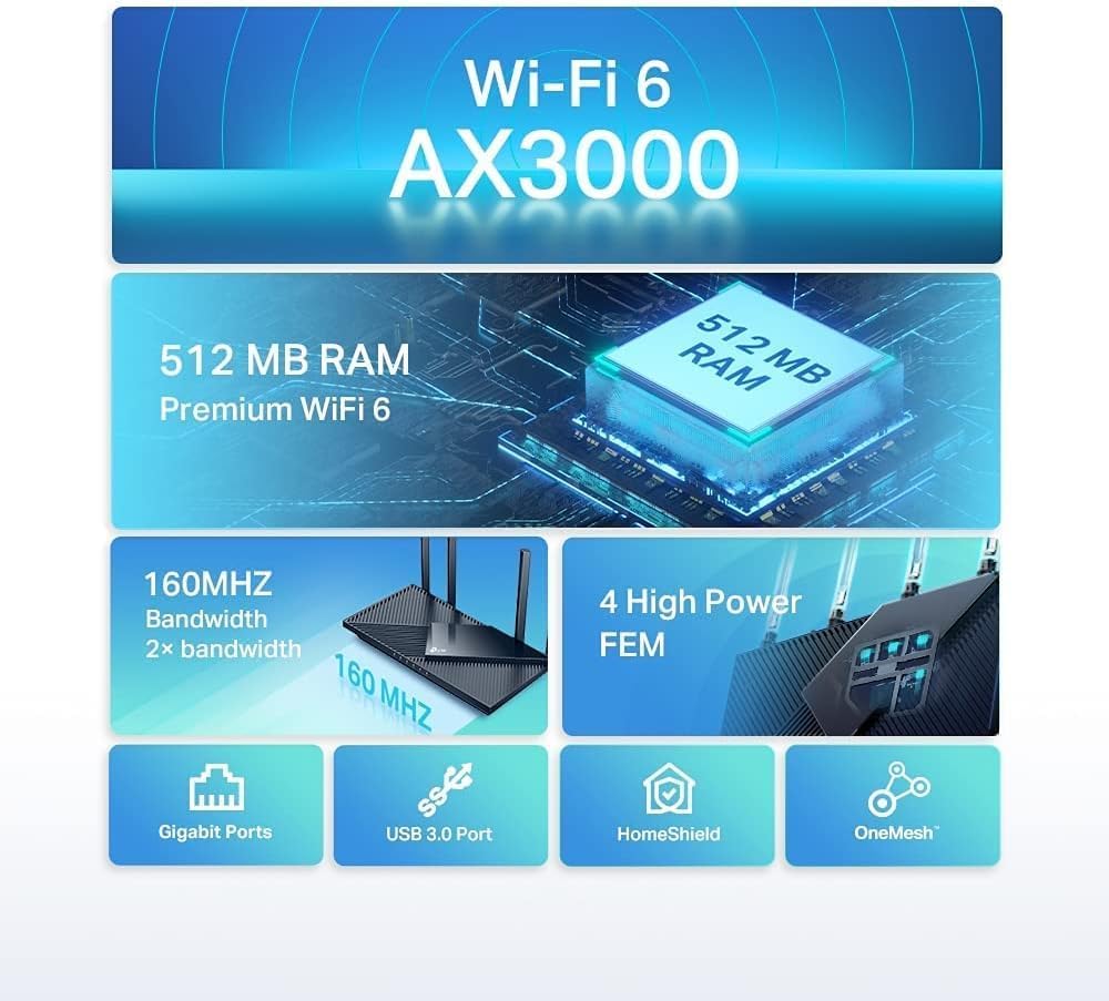 TP-Link Next-Gen Wi-Fi 6 AX3000 Mbps