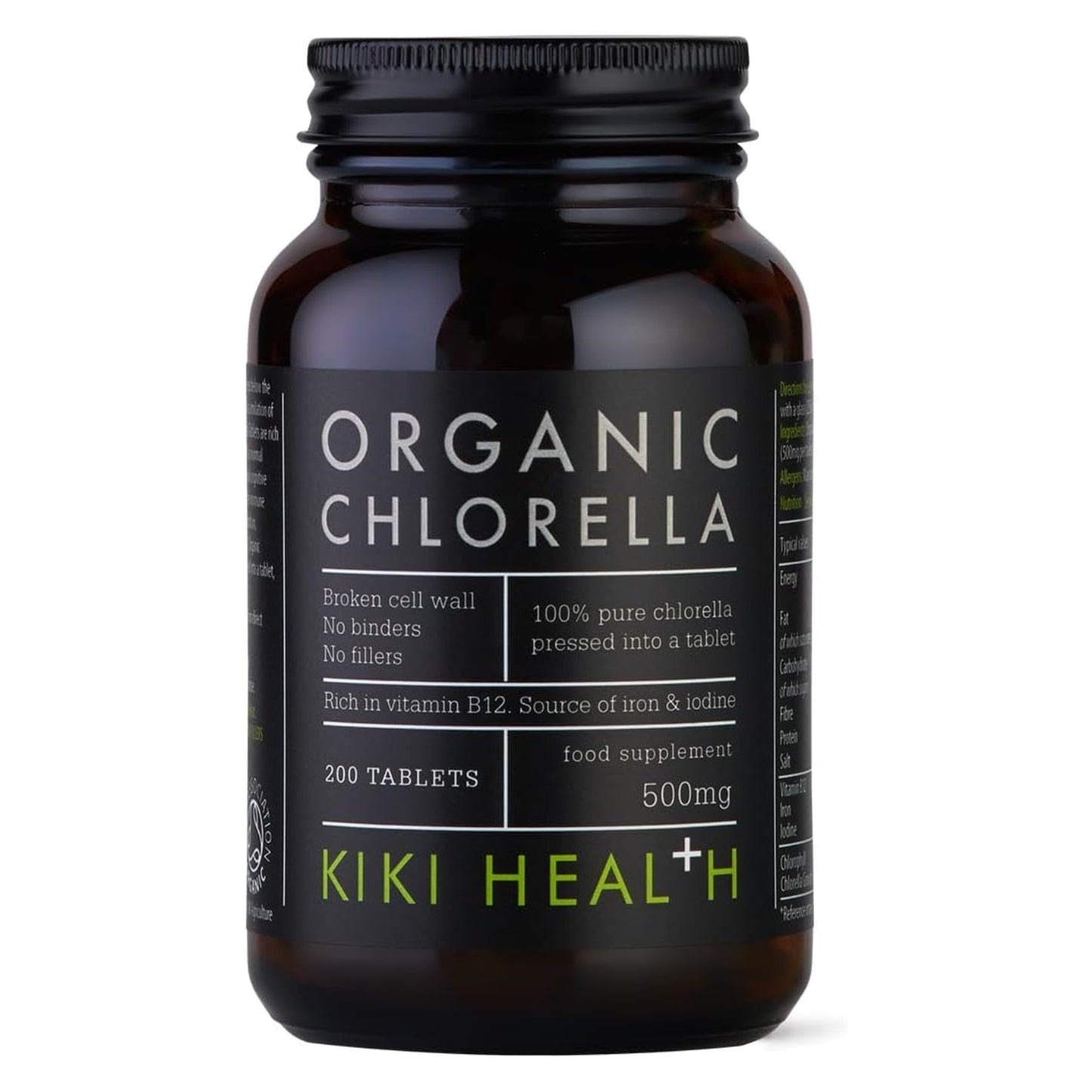 Kiki Health Organic Chlorella, 200 Tablets