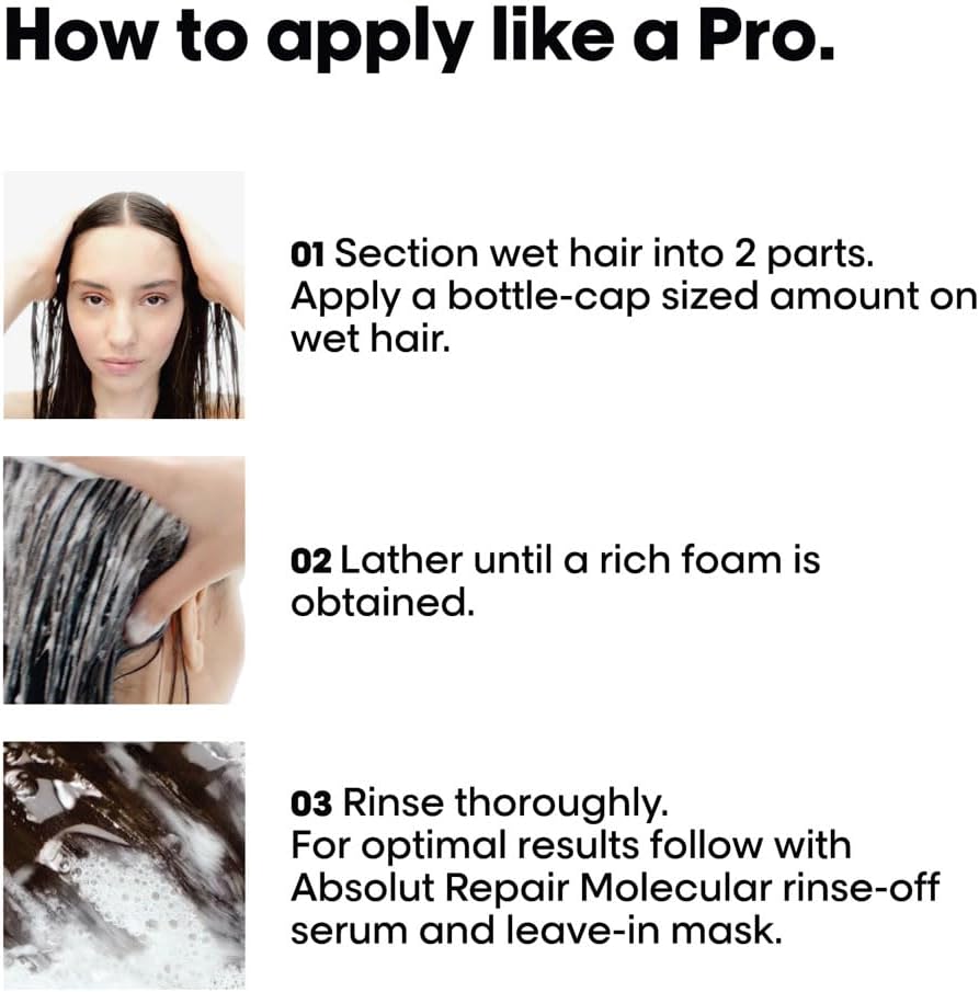 L’Oréal Professionnel | Absolut Repair Molecular Shampoo | Sulfate-Free 300ml
