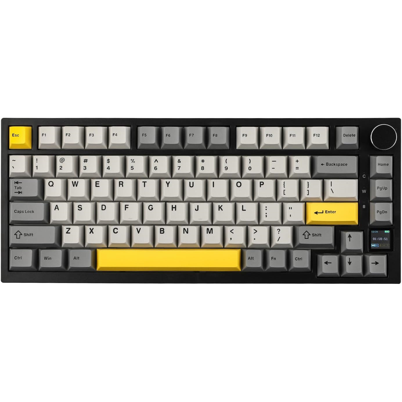 EPOMAKER Ajazz AK820 Pro 75% Gasket-mounted Mechanical Keyboard with TFT Screen