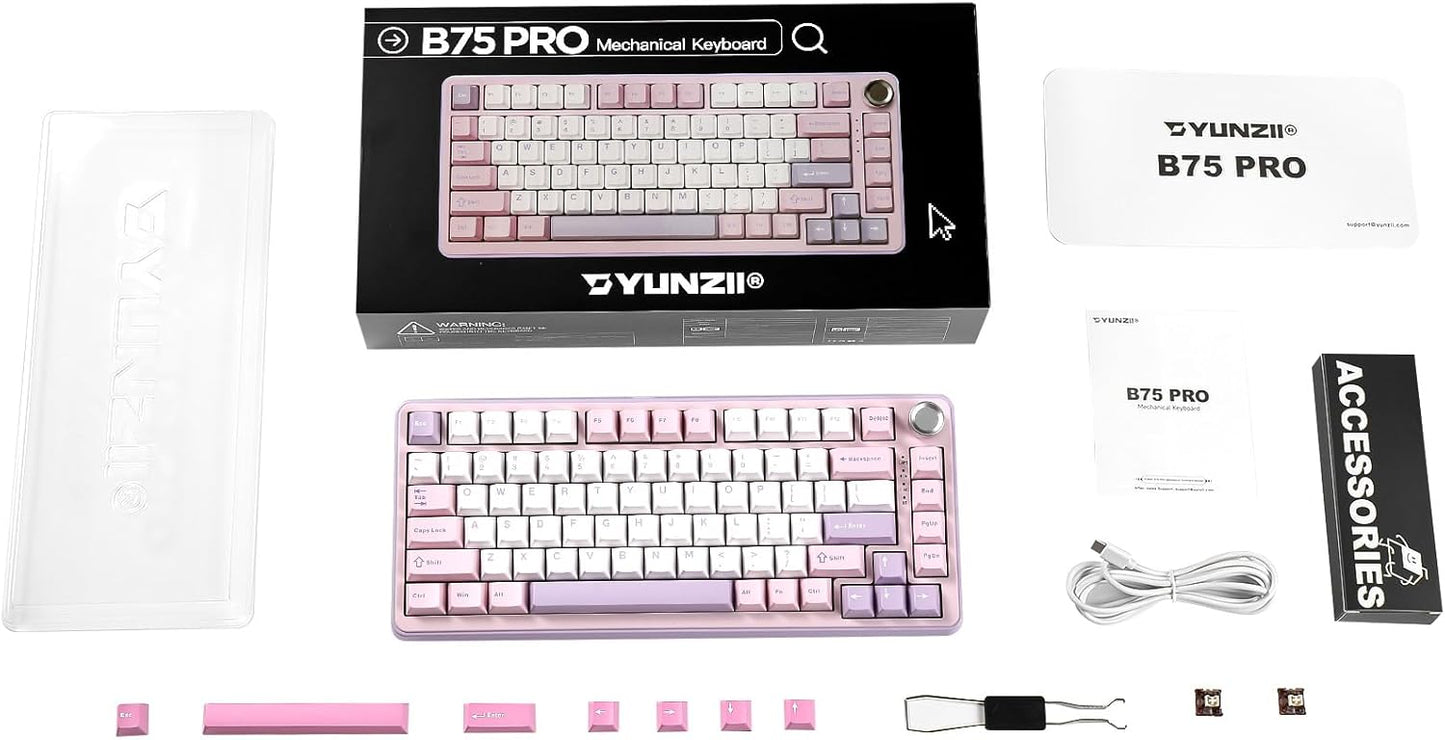 YUNZII B75 PRO Wireless Mechanical Keyboard