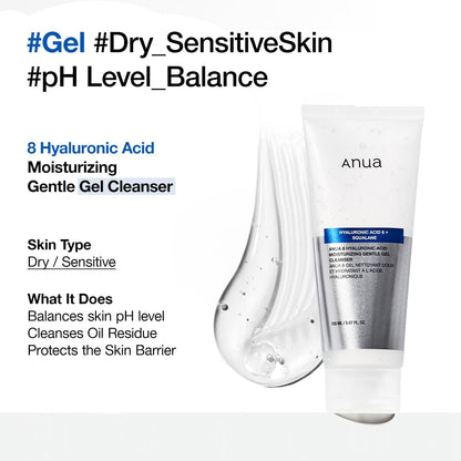 ANUA Moisturizing Gentle Gel Cleanser 150ml