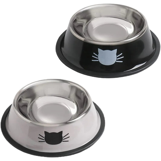 Stainless Steel Cat/Dog Bowls 2 Pack