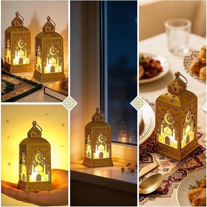 زينة رمضانية، قطعتان من فوانيس عيد مبارك