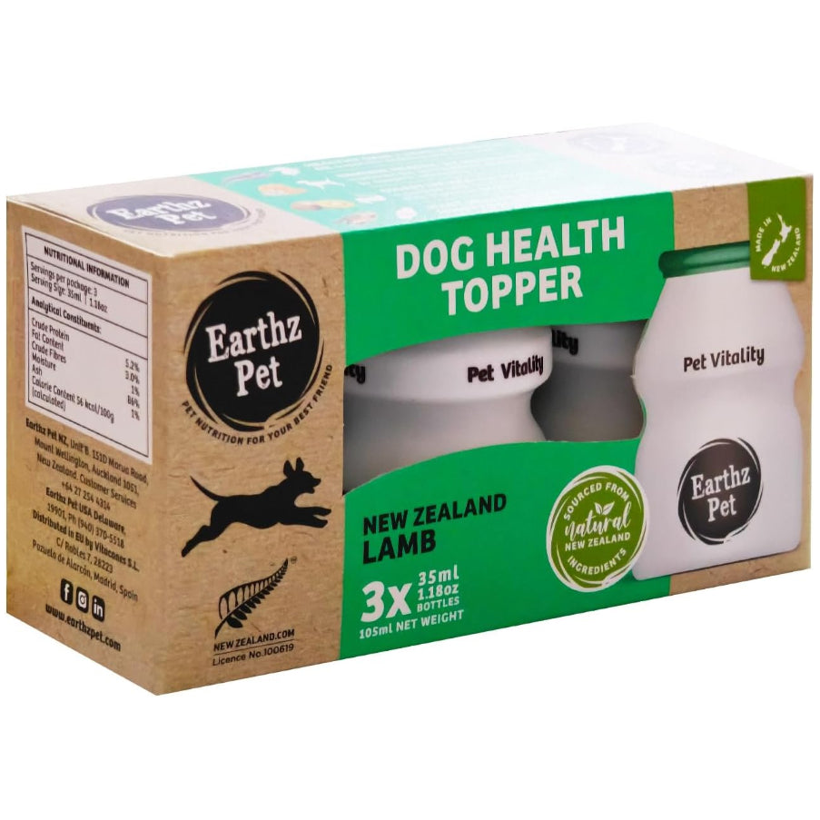 لحم ضأن نيوزيلندي، مكمل غذائي صحي للكلاب (3 × 35 مل)