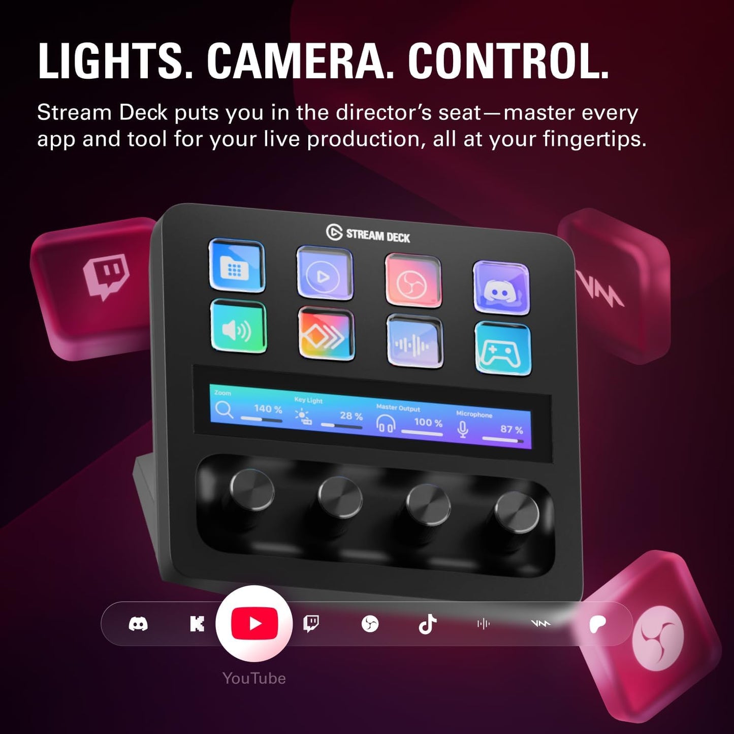 Elgato Stream Deck +, Audio Mixer, Production Console and Studio Controller