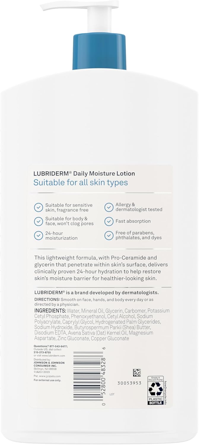 لوشن مرطب للجسم بدون رائحة من لوبريديرم، 709 مل