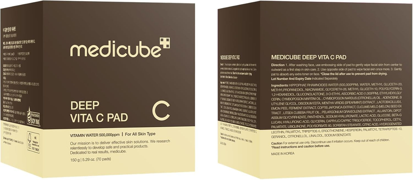 Medicube Deep Vita C Facial Pads