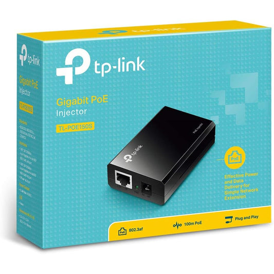 TP-Link TLPOE150S Gigabit PoE Injector Adapter