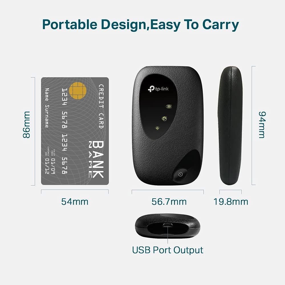 TP-Link M7000 4G+ MiFi, Portable Travel WiFi