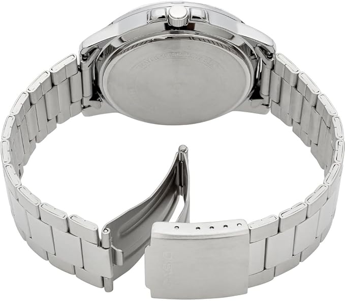 Casio Men's Watch - MTP-VD01D-2EVUDF Blue Dial, Silver Band