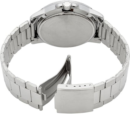 Casio Men's Watch - MTP-VD01D-2EVUDF Blue Dial, Silver Band