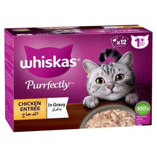 Whiskas Purrfectly Chicken Pack of 12x85g