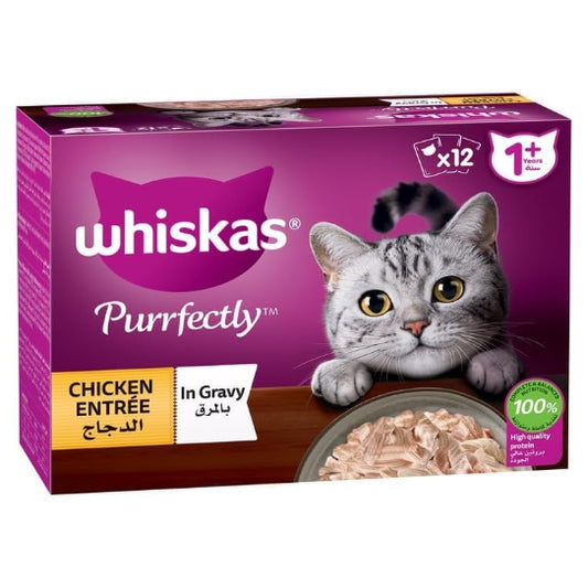 Whiskas Purrfectly Chicken Pack of 12x85g
