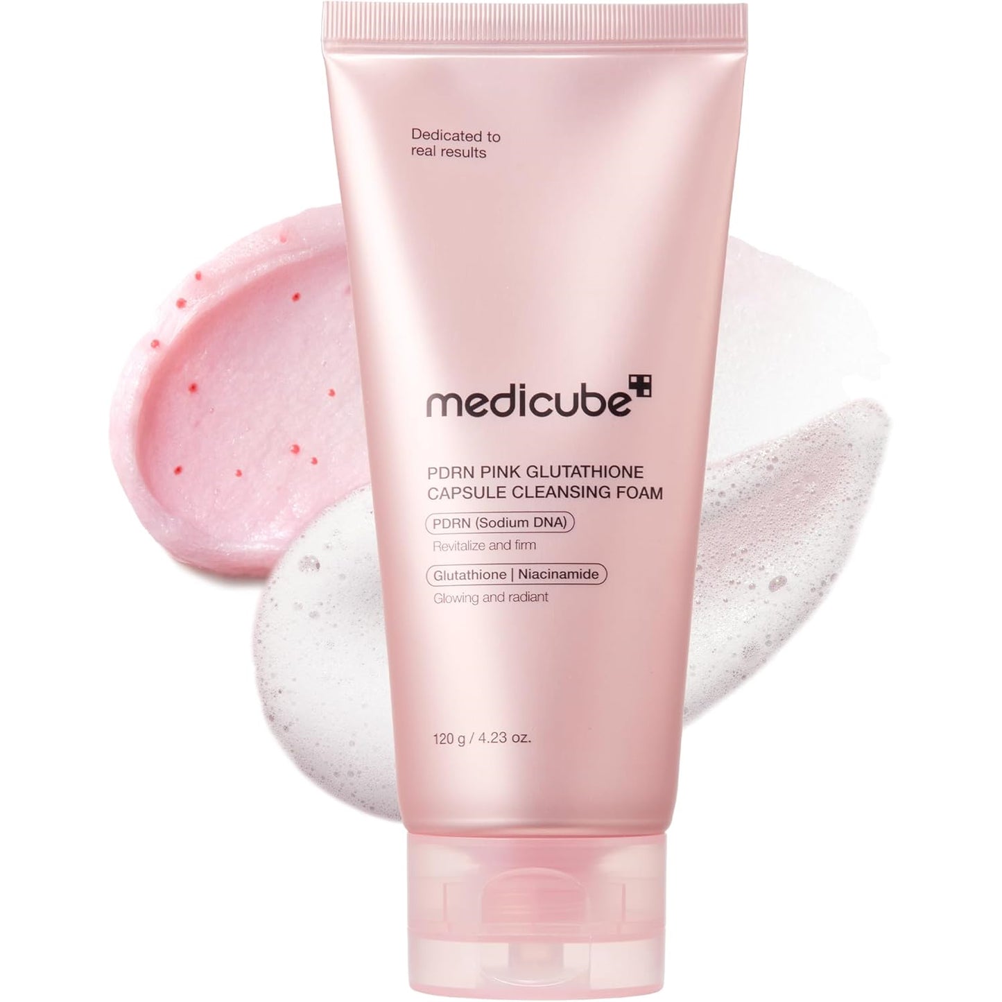 Medicube Facial Cleanser PDRN Pink Glutathione Capsule Foam Cleanser 120gr