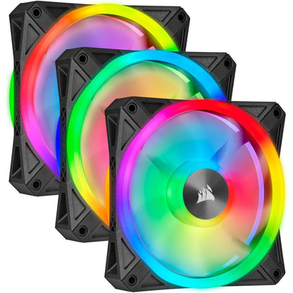 Corsair Ql Series, Ql120 Rgb, 120Mm Rgb Led Fan, Triple Pack