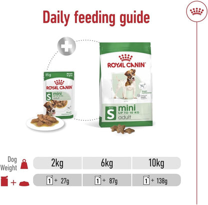 طعام الكلاب رويال كانين ميني أدلت الرطب - 12 كيس × 85 غرام