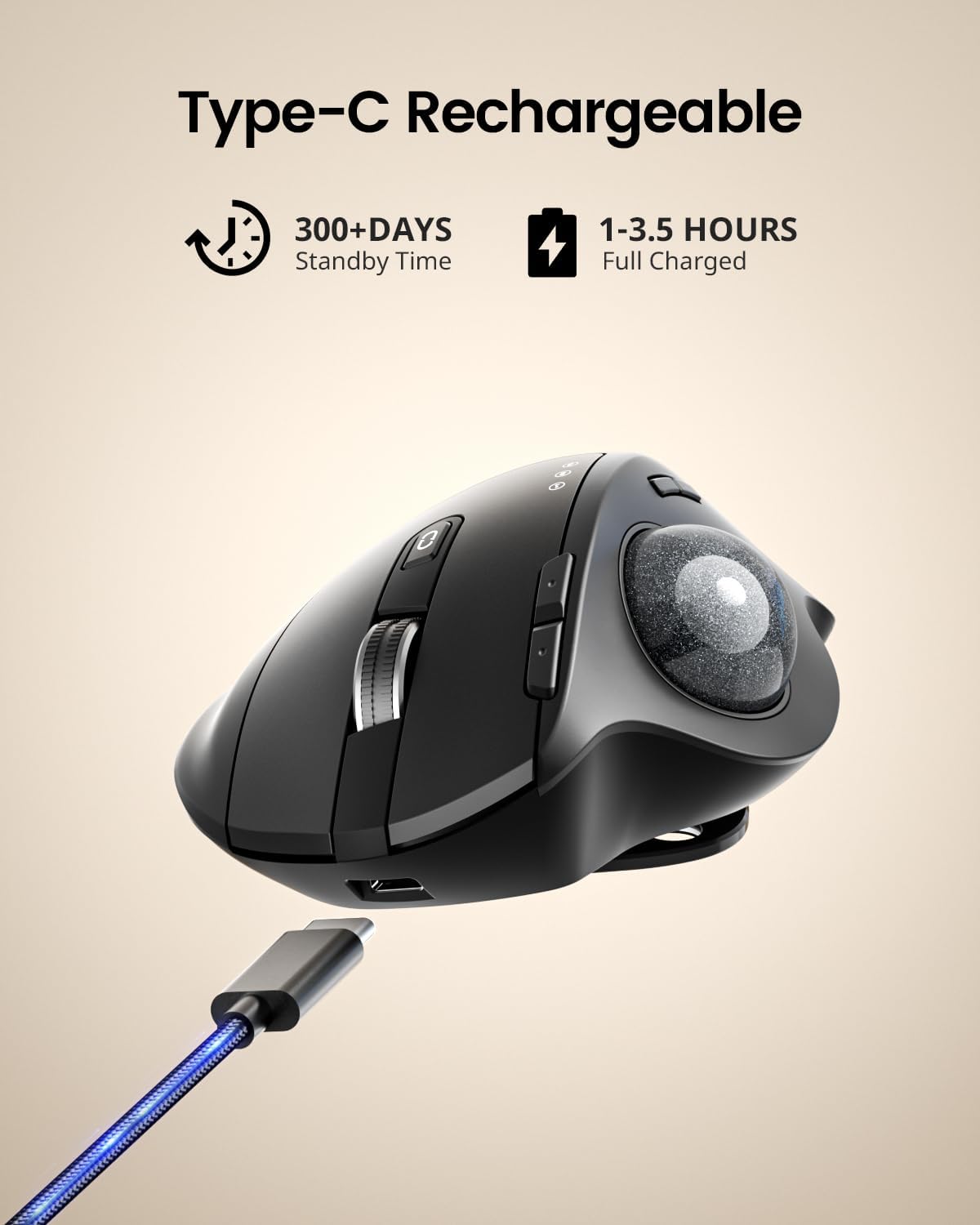 ProtoArc Wireless Trackball Mouse