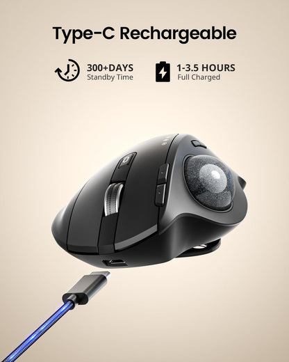 ProtoArc Wireless Trackball Mouse