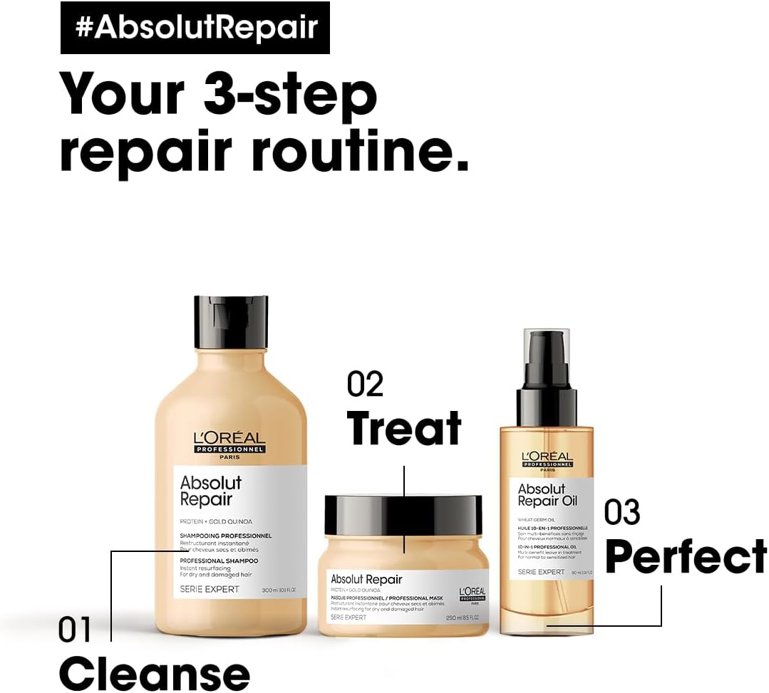 L’Oréal Professionnel Serie Expert Gold Quinoa Protein Absolut Repair Mask -250ml