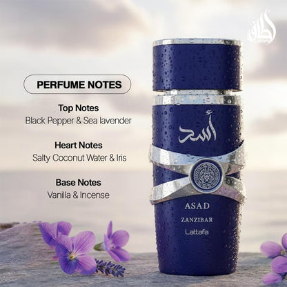 Lattafa Asad Zanzibar Eau de Parfum for Men 100 ml