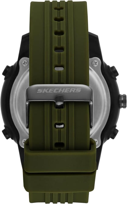 Skechers Men's Quartz Lightweight Analog Digital Watch