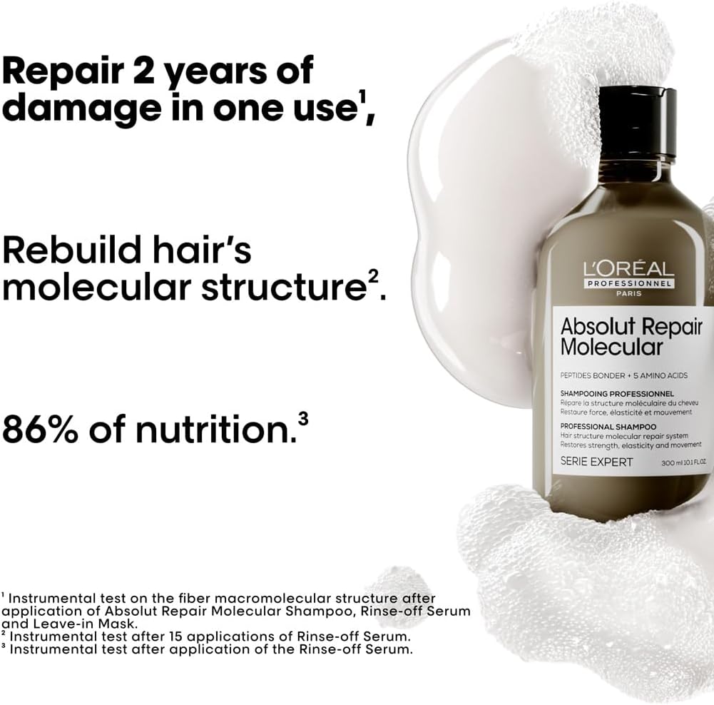 L’Oréal Professionnel | Absolut Repair Molecular Shampoo | Sulfate-Free 300ml